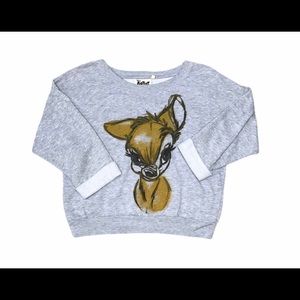 Bambi crop top sweatshirt